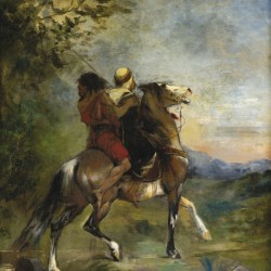 Two riders on a horse